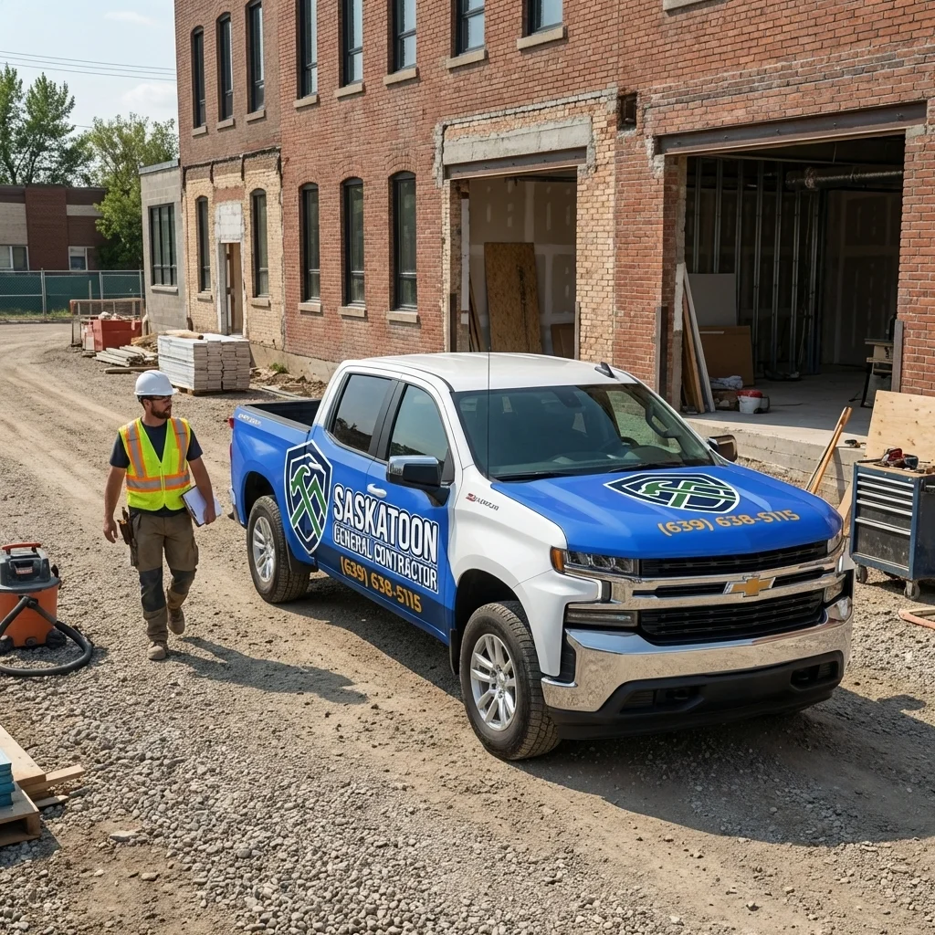 Saskatoon General Contractor - Branded Van 2
